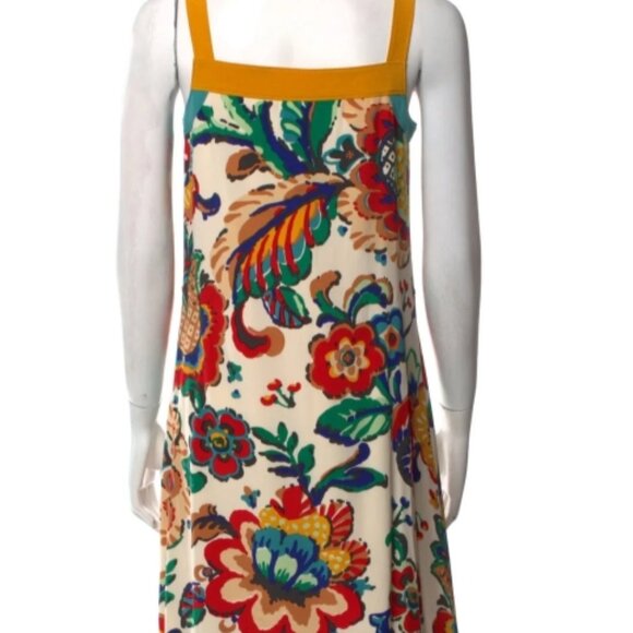 NWOT Tory Burch Wildflower 2012 Resort Collection Multi Ivey Maxi Dress XS $700 - Picture 14 of 14